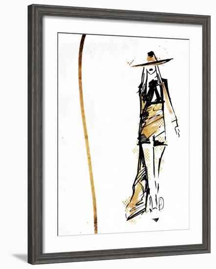 Golden Runway-OnRei-Framed Art Print