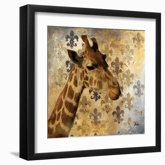 Golden Safari III (Giraffe)-Patricia Pinto-Framed Art Print