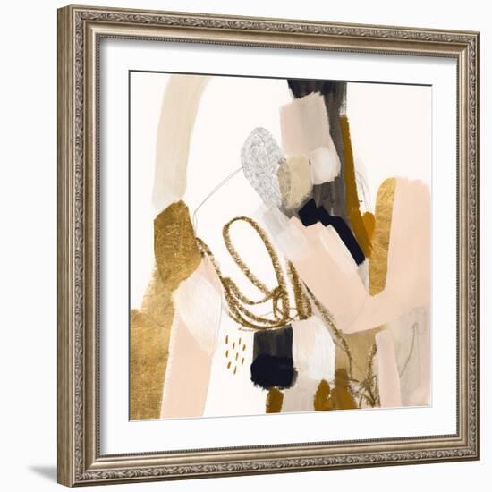 Golden Scatter I-Victoria Borges-Framed Art Print