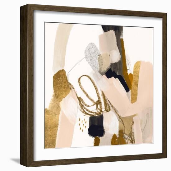 Golden Scatter I-Victoria Borges-Framed Art Print