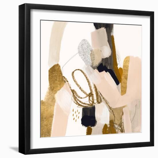 Golden Scatter I-Victoria Borges-Framed Art Print