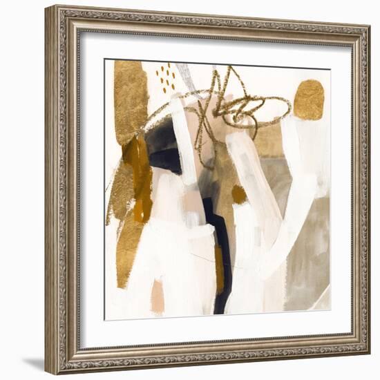 Golden Scatter IV-Victoria Borges-Framed Art Print