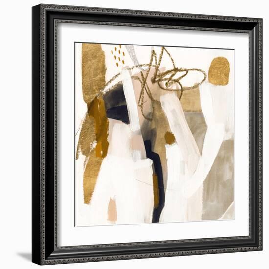 Golden Scatter IV-Victoria Borges-Framed Art Print