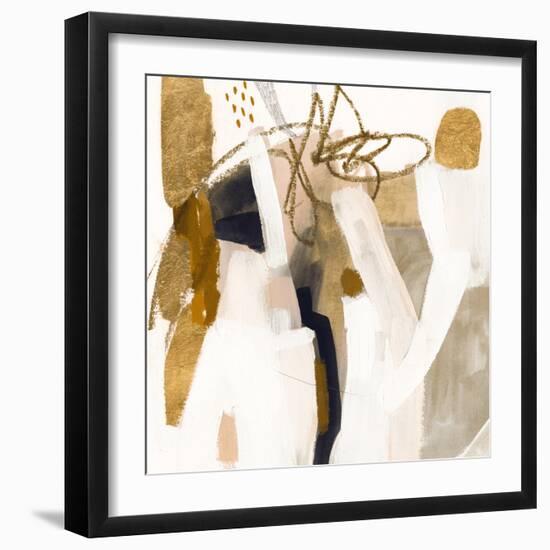 Golden Scatter IV-Victoria Borges-Framed Art Print