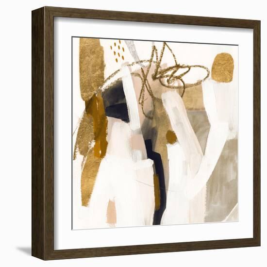 Golden Scatter IV-Victoria Borges-Framed Art Print