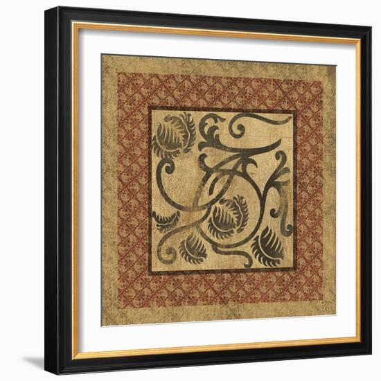 Golden Scroll I-Elizabeth Jordan-Framed Art Print