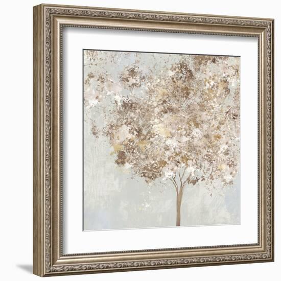 Golden Shimmering Tree-Allison Pearce-Framed Art Print