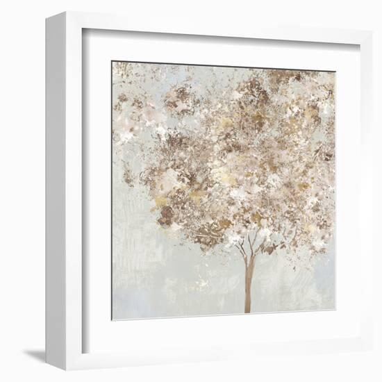 Golden Shimmering Tree-Allison Pearce-Framed Art Print