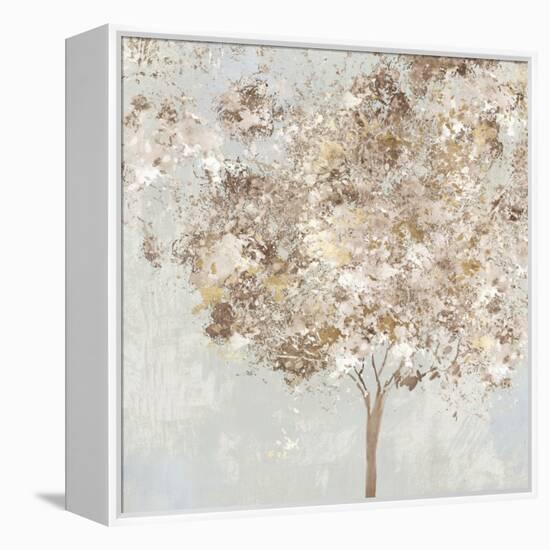 Golden Shimmering Tree-Allison Pearce-Framed Stretched Canvas