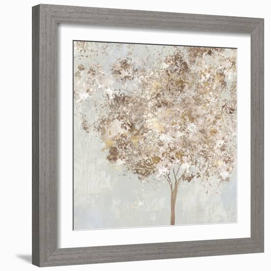 Golden Shimmering Tree-Allison Pearce-Framed Art Print