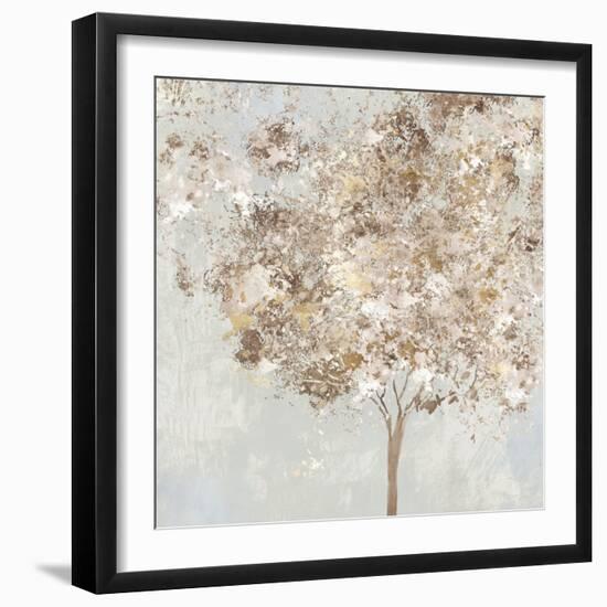 Golden Shimmering Tree-Allison Pearce-Framed Art Print