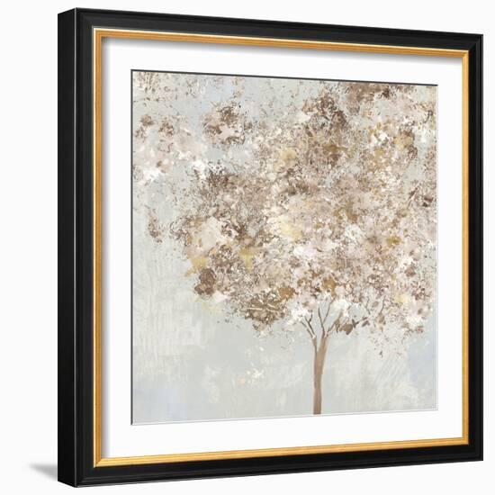 Golden Shimmering Tree-Allison Pearce-Framed Art Print