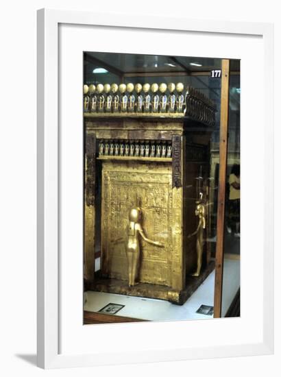 Golden Shrine of the Egyptian Pharoah Tutankhamun, C1325 Bc-null-Framed Photographic Print