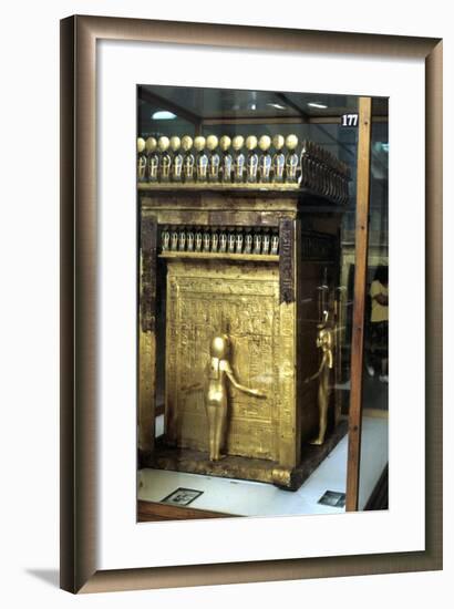 Golden Shrine of the Egyptian Pharoah Tutankhamun, C1325 Bc-null-Framed Photographic Print