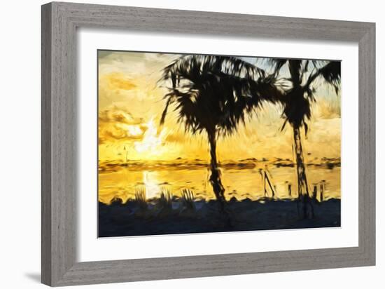 Golden Sky - In the Style of Oil Painting-Philippe Hugonnard-Framed Giclee Print