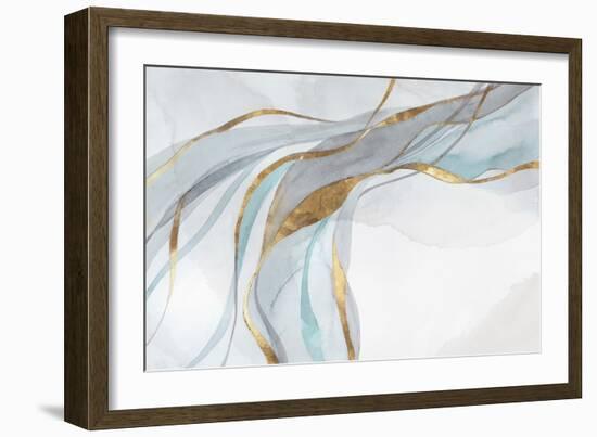 Golden Soft Blue-PI Studio-Framed Art Print