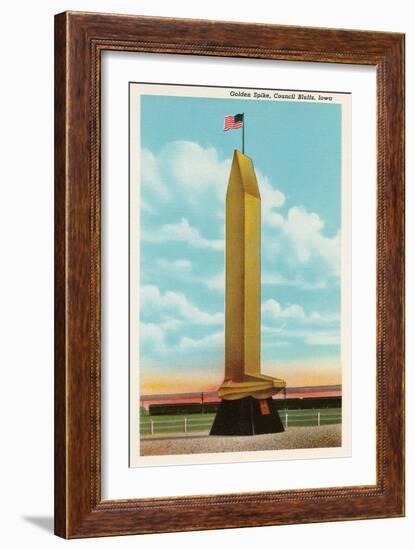 Golden Spike, Council Bluffs, Iowa-null-Framed Art Print