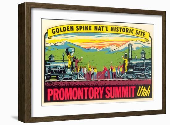 Golden Spike, Promontory Summit-null-Framed Art Print