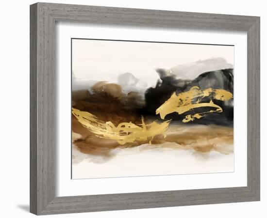 Golden Splash 4, 2023-Jesse Carter-Framed Art Print