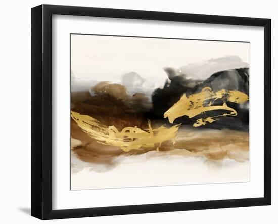 Golden Splash 4, 2023-Jesse Carter-Framed Art Print