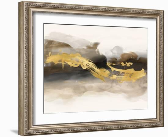 Golden Splash 5, 2023-Jesse Carter-Framed Art Print