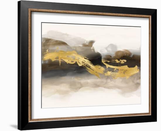 Golden Splash 5, 2023-Jesse Carter-Framed Art Print