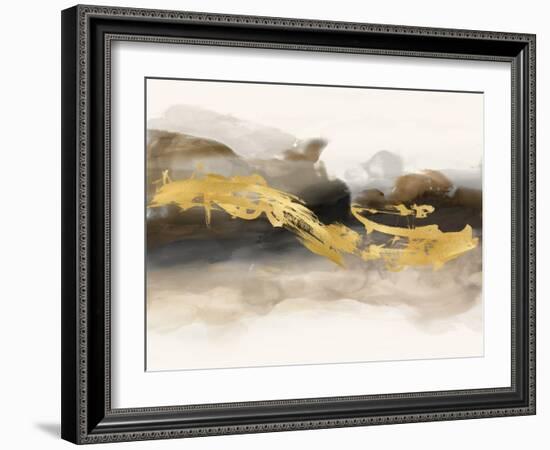 Golden Splash 5, 2023-Jesse Carter-Framed Art Print