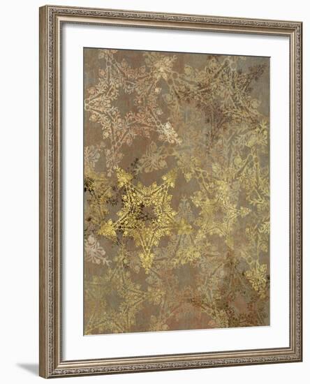 Golden Star Pattern-Cora Niele-Framed Giclee Print