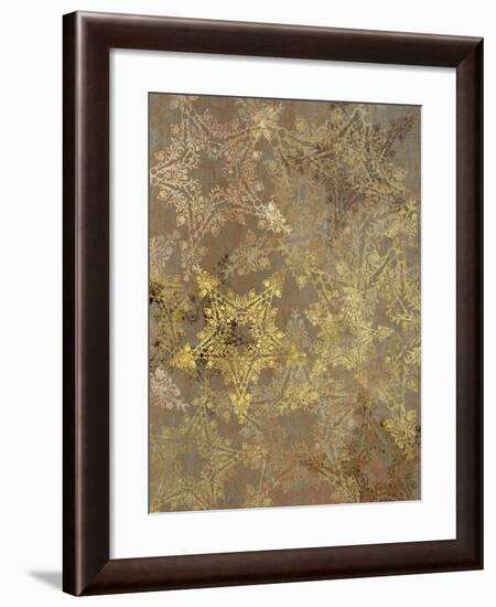 Golden Star Pattern-Cora Niele-Framed Giclee Print