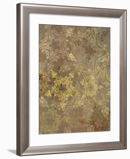 Golden Star Pattern-Cora Niele-Framed Giclee Print