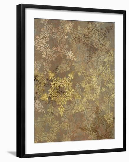 Golden Star Pattern-Cora Niele-Framed Giclee Print