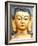 Golden Statue of Buddha Near Swayambhunath, Kathmandu, Nepal, Asia-Lee Frost-Framed Photographic Print