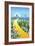 Golden Street-Linda Braucht-Framed Giclee Print