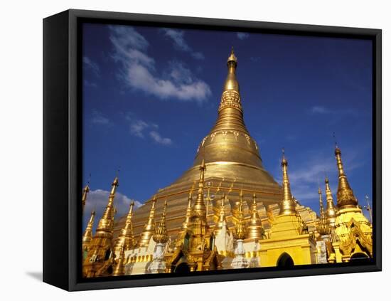 Golden Stupa of Shwedagon Pagoda, Yangon, Myanmar-Inger Hogstrom-Framed Premier Image Canvas