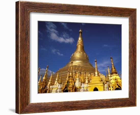 Golden Stupa of Shwedagon Pagoda, Yangon, Myanmar-Inger Hogstrom-Framed Photographic Print