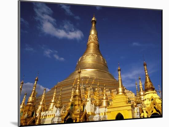Golden Stupa of Shwedagon Pagoda, Yangon, Myanmar-Inger Hogstrom-Mounted Photographic Print