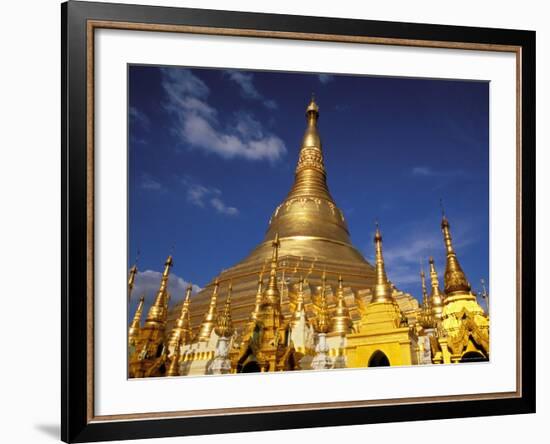 Golden Stupa of Shwedagon Pagoda, Yangon, Myanmar-Inger Hogstrom-Framed Photographic Print