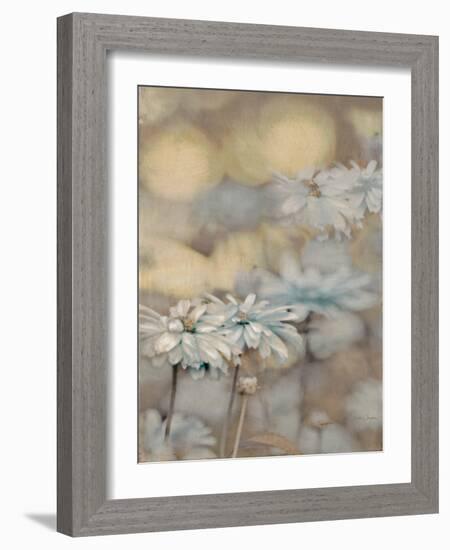 Golden Summer Daisies-Matina Theodosiou-Framed Art Print