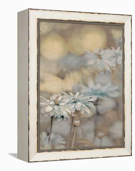 Golden Summer Daisies-Matina Theodosiou-Framed Stretched Canvas