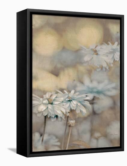 Golden Summer Daisies-Matina Theodosiou-Framed Stretched Canvas