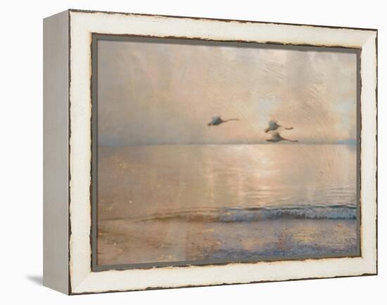 Golden Summer Flight-Matina Theodosiou-Framed Stretched Canvas