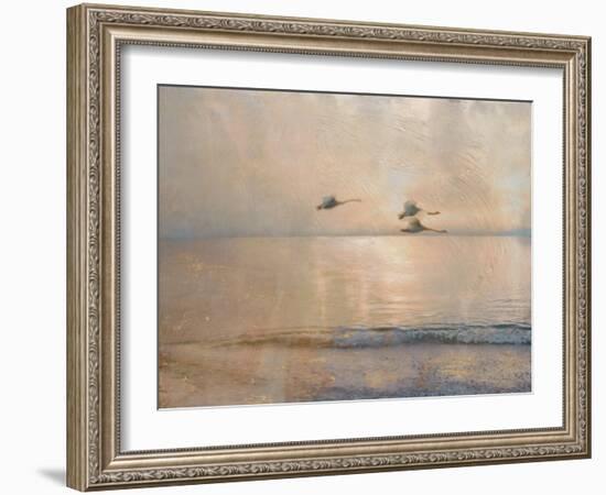 Golden Summer Flight-Matina Theodosiou-Framed Art Print