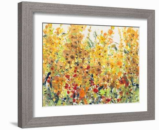 Golden Summer Garden II-null-Framed Art Print