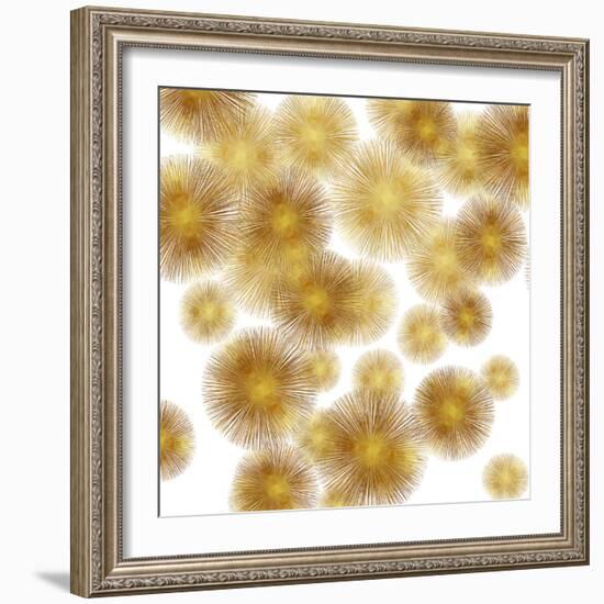 Golden Sunbursts-Abby Young-Framed Art Print