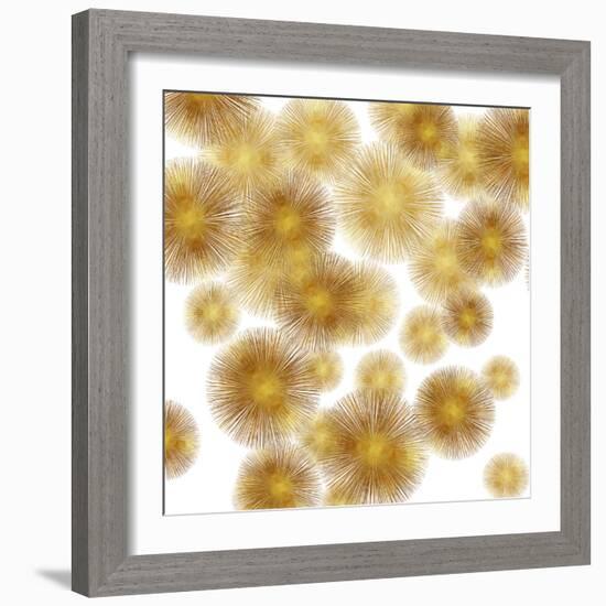 Golden Sunbursts-Abby Young-Framed Art Print