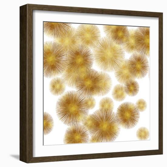 Golden Sunbursts-Abby Young-Framed Art Print