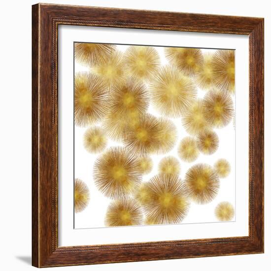 Golden Sunbursts-Abby Young-Framed Art Print
