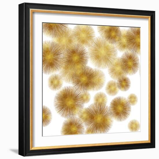 Golden Sunbursts-Abby Young-Framed Art Print