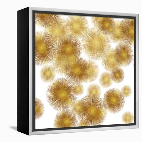 Golden Sunbursts-Abby Young-Framed Stretched Canvas