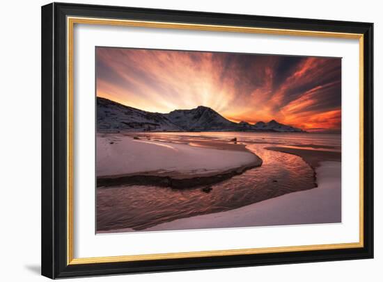 Golden Sunset-Jaroslav Zakravsky-Framed Art Print